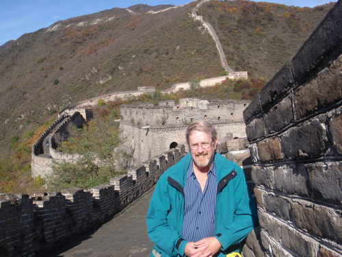 Dennis Struck on the Great Wall of China.